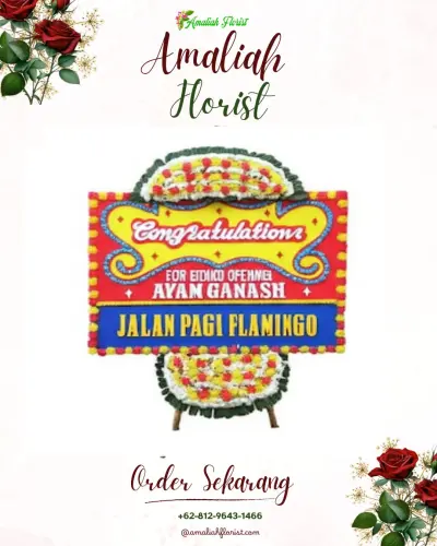 Bunga Papan Congratulation di Pasar Pagi